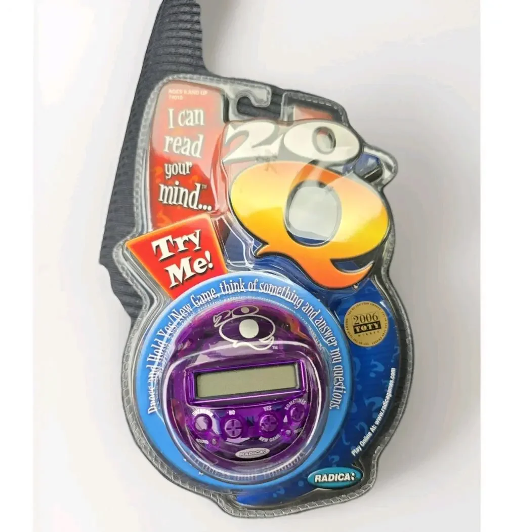NEW Vintage Radica Games 20Q Electronic Twenty Questions Game Purple 2003 Retro